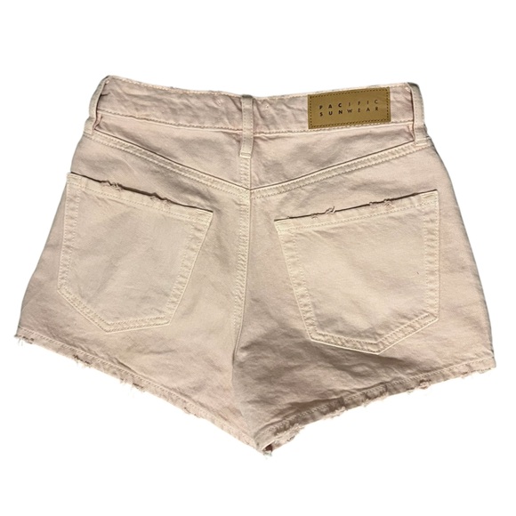 EUC PacSun Pink High Waisted Denim Festival Shorts - Picture 10 of 11